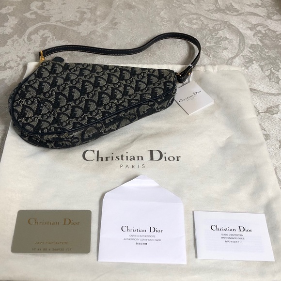 Dior Handbags - Christian Dior Mini Saddle Bag + Authenticity Card